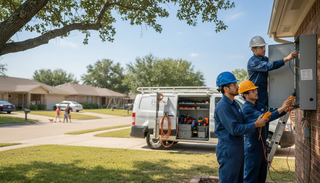 Certified electrician providing emergency electrical services in Barnum, IA